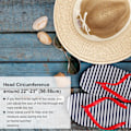 Miniatyrbillede 5 af 5: Damer Straw Panama Hat Fedora Strand Sol Hat Bred Brätte Straw Roll up Hat UPF 50+ 25belt Beig 25belt Beige One Size