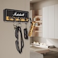 Miniatyrbild 4 av 5: Nyckelhållare för vägg, Gitarrnyckelkrokar, JCM800 Standard Gitarrnyckelring, Gitarrförstärkare Nyckelhållare krok med 4 nyckelhållare, Svart