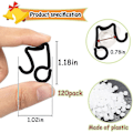 Miniatyrbilde 5 av 5: 120 stk. Lyslenkeholdere for Utendørs Belysning, Svarte Plast Holdere for Utendørs Lyslenker Yw1