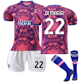 Miniatyrbilde 1 av 10: Juventus 22-23 Andre drakt nr. 9 Hove 22 Di Maria 10 Pogba 7 Chiesa No. 22 with socks #20
