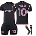 Pikkukuva 1 / 5: Miami Messi No. 10 Jalkapallopaita T-paita Aikuiset ja Lapset Urheiluvaatteet Setti L
