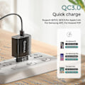 Miniatyrbilde 3 av 4: 30W USB-C Lader Rask Lader For Iphone 13 12 Xiaomi Huawei Samsung Hurtig Lading 3.0 4.0 Mobil (Størrelse, Farge: EU-Svart