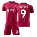 Miniatyrbilde 1 av 11: Liverpool Hjemmedrakt 22-23 Sesong Nr. 11 Salah, Nr. 10 Mané Fotballdrakt Nr. 4 Van Dijk No. 9 + no socks Children's size 28