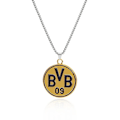 Miniatyrbild 1 av 3: Bakad lackerad orm- och benkedja, vändbar halsband - Fotbollsklubbsfödelsedagsfans halsband Dortmund