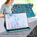 Miniatyrbilde 5 av 5: For Samsung Galaxy Tab S2 9.7 T810/t815 Horisontal Etui med Blondert Mønster, Stativ, Kortlommer, Lommebok og Bilderamme