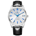 Miniatyrbillede 1 af 5: Herreur Business Quartz Ur, Analog Vandtæt Lysende Dato Casual Armbåndsur C-White