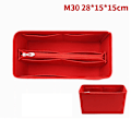 Miniatyrbilde 1 av 5: Bag Organizer Filtklut Innlegg 25 30 35 Sminke Håndveske - spot salg Red StyleC M
