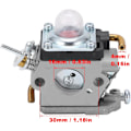 Miniatyrbillede 4 af 4: Karburator Kit til Husqvarna 122HD45 122HD60 522HD60S 522HDR60S, til Jonsered HT2223T HT2218 Hækkeklipper, Udskiftning # 523012401 596658301