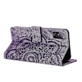 Miniatyrbillede 4 af 4: Frosted Læder Etui til Mandala Emed Retro Telefon Lilla(FQ) For Samsung Galaxy S20 FE Purple