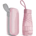 Pikkukuva 1 / 7: Matkailuvarjo, 6-rivinen minivarjo, pieni UV-varjo, taitettava aurinkovarjo, tuulenpitävä sadevarijo kapselipussilla, taitettava taskuvarjo Pink