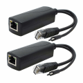 Pikkukuva 1 / 4: 2-pakkaisen Gigabit PoE -jakajan, 48 V - 5 V 2,4 A:n mikro-USB-Ethernet-sovitin, toimii Raspberry Pi 3B+:n, IP-kameran ja muiden kanssa