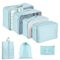 Miniatyrbild 6 av 9: Reseförvaring sju-delars set necessär väska kläder och underkläder förpackning hopfällbar väska Seven-piece set in black