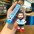 Pikkukuva 4 / 5: Messi Jalkapallo Avaimenperä Laukku Riippuva Sarja Nukke Nukke Tähti Urheilu Avaimenperä Toimintahahmo Muistoesine Lelulahja 3