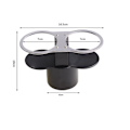 Miniatyrbilde 3 av 5: Dobbelthulls biltilbehør koppholder / drikkeholdermontering for Peugeot 206 307 406 407 207 208 308 508 2008 3008|drikkeholder|