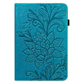 Miniatyrbillede 2 af 5: Til Lenovo Tab P11 Gen 2 Imprinting Drop-proof Tablet Cover PU Læder Etui med Stativ Blue