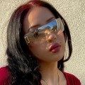 Pikkukuva 4 / 7: 2024 Ylelliset Naisten Urheilupunk Aurinkolasit 2000-luvun Sävyt Silmälasit Goggle Kehys C2 One Piece Lens Y2k Sunglasses