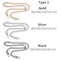 Miniatyrbilde 4 av 10: Veske kjede skulderveske stropper GULL 100 CMTYPE 2 TYPE 2 - lager Gull Gold 100 cmType 2-Type 2