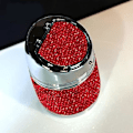 Miniatyrbild 2 av 5: Avtagbar bilaskkopp, askkopp med lock, glänsande strass paljetter