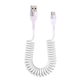 Miniatyrbilde 4 av 10: Spring Data Kabel Mobiltelefon Ladekabel SVART 1.5M TYPE C Svart Black 1.5mType C-Type C