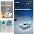 Pikkukuva 5 / 5: The Waves Vinyyli soitin, Wave Retro Vinyylilevy soitin Langaton Bluetooth kaiutin {FW} Green