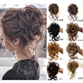 Pikkukuva 2 / 4: Sotkuinen nuttura hiuslisäke kihara scrunchie chignon kuminauhalla Updo synteettinen US