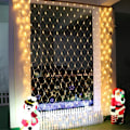 Miniatyrbillede 5 af 7: 120-672 LED Net Mesh Fairy String Lights Udendørs Juledekoration 8 Tilstande Vandafvisende Bryllupsfest Lys EU/UK/ Warm White