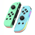 Miniatyrbild 1 av 2: Trådlös handkontroll kompatibel med Nintendo Switch, Oled, Lite Gamepad Joystick (l/r) Ersättning med Rgb Höger - Green Blue