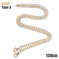 Miniatyrbilde 1 av 9: Veske kjede skulderstropper GULL 120 CMTYPE 3 TYPE 3 - lager Gull Gold 120 cmType 3-Type 3