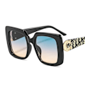 Pikkukuva 6 / 7: Kuuma brändi naisten aurinkolasit brändi luksus suunnittelija aurinkolasit aurinkolasit mukautettu logo tukkumyynti metalli trimmi neliö aurinkolasit c2 sunglasses