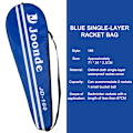 Miniatyrbild 1 av 8: Badmintonracketfodral Bärbart Fodral Racketöverdrag 4#