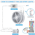 Miniatyrbilde 2 av 5: LED-stripe 40 m, PSTAR Bluetooth LED-stripe RGB 24 V