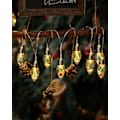 Pikkukuva 8 / 8: 6,6 metrin joulukuusi vintage-koristevalosarja - 10 LED-lumipallolampua