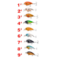 Miniatyrbillede 5 af 5: 2 stk. Plastik Hård Lokkemad Fiskekroge 3D Kunstige Fiske Lokker D