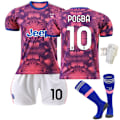 Miniatyrbillede 4 af 10: Juventus 22-23 Anden Udebanefodboldtrøje Nr. 9 Hove 22 Di Maria 10 Pogba 7 Chiesa Dragt Size 10 with socks #18