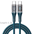 Miniatyrbild 3 av 5: Laddningskabel Datakabel GRÖN USB TILL TYPE C USB TILL TYPE C Grön Green USB to Type C - USB to Type C