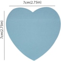 Miniatyrbillede 3 af 5: Hjerteformede sticky notes - 10 blokke 76x76mm søde post-it notes, ZQKLA