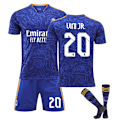Miniatyrbillede 1 af 11: 21-22 Real Madrid udebane kongeblå nr. 9 Benzema trøje nr. 20 Vinicius 10 Modric 8 Kroos Size 20 with socks 20#