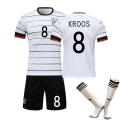 Miniatyrbilde 3 av 11: Fotballdraktsett for menn, kvinner og barn - Tysklands landslag nr. 13 Muller - 2021 - Konkurransedrakt, treningsdrakt, personlig drakt 2021 Germany No Number 22