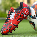 Miniatyrbillede 7 af 7: Barn Tonåring Fodboldstøvler Spikes Sko Fodbold Træning Sneaker Grøn 43 Rød Röd 40