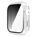 Miniatyrbillede 1 af 5: Cover til Apple Watch Case 45 mm 41 mm 40 mm 44 mm Tilbehør Diamant Skærmbeskytter Hærdet Glas Iwatch Series 7 3 4 8 5 6 Watch 45mm series 7 8 45mm series 7 8 Transparent