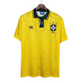 Miniatyrbilde 1 av 5: Brasiliansk retrofotballdrakt 1991/1993 for tenåringer no name xxl