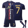 Miniatyrbild 1 av 11: 23 Paris träningsguld nr 30 Messi nr 7 Mbappe nr 10 Neymar fotbollströja uniform Size 7 with socks 26#