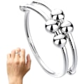 Miniatyrbild 6 av 8: Justerbar Fidget Ring | Söt Justerbar Snurrande Ring | Fingertillbehör för Flickvänner Pojkvänner Makar Hustrur Partners Följeslagare
