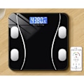 Miniatyrbillede 3 af 6: Smart Badevægt - Bluetooth Sort Black Black