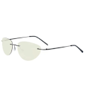 Pikkukuva 1 / 7: Ultralight Rimless Oval Titanium  Aurinkolasit Rimless Miesten Ajoaurinkolasit Yöllä Näkemisen Lasit Black Frame Blue Discol frameless