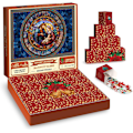 Miniatyrbillede 1 af 5: Julkrubbe Adventskalender 2024 Julpussel 1008 Bitar för Vuxna, Glasmålat Jesuspussel Julnedräkningskalender