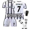 Miniatyrbild 4 av 11: 22-23 Ny version Juventus nr 7 Hovey nr 10 Pogba 22 Di Maria 10 Dybala fotbollströja set Chiesa No. 7 with socks #2XL