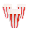 Miniatyrbillede 3 af 3: 50 stk. Popcornposer, Små Popcornæsker Stribede Papir Popcornæsker Papkarton Candybeholdere til Fester, Slik, Børn