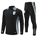 Miniatyrbilde 1 av 2: 2425 Ny Fotballtreningsdress med Halv Glidelås Høst og Vinter Dress Voksen Barn Italia/Svart Italia/Svart QD Italia/Svart Italia/Svart Italy/Black S