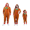 Miniatyrbild 1 av 5: Herr Pepparkaksgubbe Onesie, Bekväm Pepparkaksgubbe Onesie för Jul - Perfekt för Män But 110CM